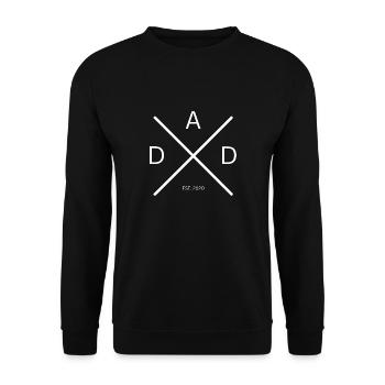 Papa Est. 2020 Cadeau de fête des pères - Sweat-shirt Unisexe - noir - Devant - Alina (178cm) & Michal (187cm)