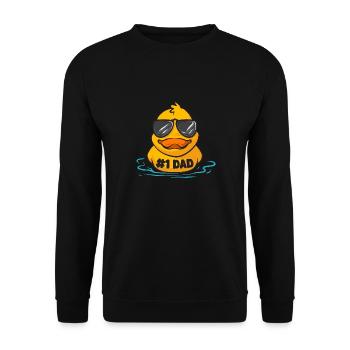 Rubber Duck Rubber Duck - Unisex Sweatshirt - black - Front - Alina (178cm) & Michal (187cm)