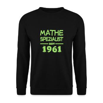 Mathologue 1961 - Sweat-shirt Unisexe - noir - Devant - Alina (178cm) & Michal (187cm)