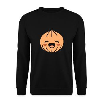 Haselnuss - Unisex Pullover - Schwarz - Vorne - Alina (178cm) & Michal (187cm)