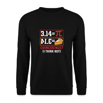 Mathematics - Unisex Sweatshirt - black - Front - Alina (178cm) & Michal (187cm)