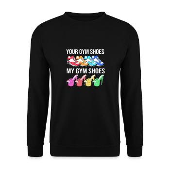 Pole Dance - Unisex Pullover - Schwarz - Vorne - Alina (178cm) & Michal (187cm)