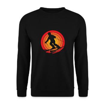 Ski Ski Holiday - Unisex Sweatshirt - black - Front - Alina (178cm) & Michal (187cm)