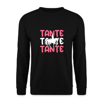 Monter à cheval - Sweat-shirt Unisexe - noir - Devant - Alina (178cm) & Michal (187cm)