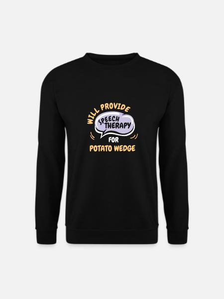 Fournir une orthophonie pour Potato Wedge Funny - Sweat-shirt Unisexe - noir