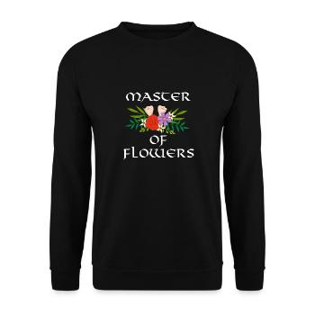 Maître des fleurs, jardinage, nature, hobby, - Sweat-shirt Unisexe - noir - Devant - Alina (178cm) & Michal (187cm)