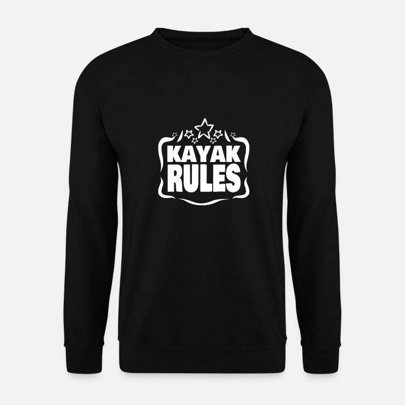 Kayak Kajak Rules - Unisex Sweatshirt - black