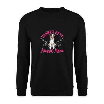 Miniature Australian Shepherd - Unisex Sweatshirt - black - Front - Alina (178cm) & Michal (187cm)