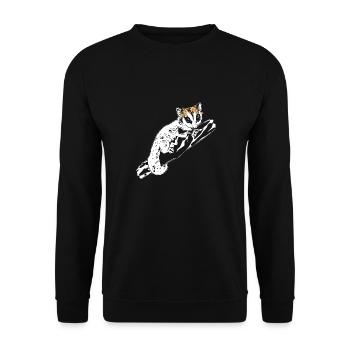 Short-headed glider Sugar Glider - Unisex Sweatshirt - black - Front - Alina (178cm) & Michal (187cm)