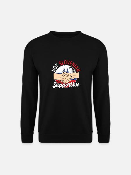 Pas slovène mais un voyageur de campagne solidaire - Sweat-shirt Unisexe - noir