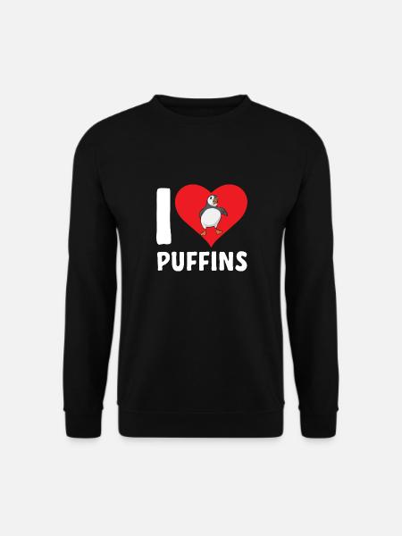 Papageientaucher Puffin Alkenvögel Lunde - Unisex Pullover - Schwarz