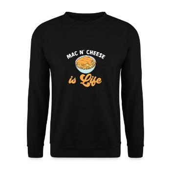 Macaroni au fromage pour amateurs de macaroni au fromage - Sweat-shirt Unisexe - noir - Devant - Alina (178cm) & Michal (187cm)