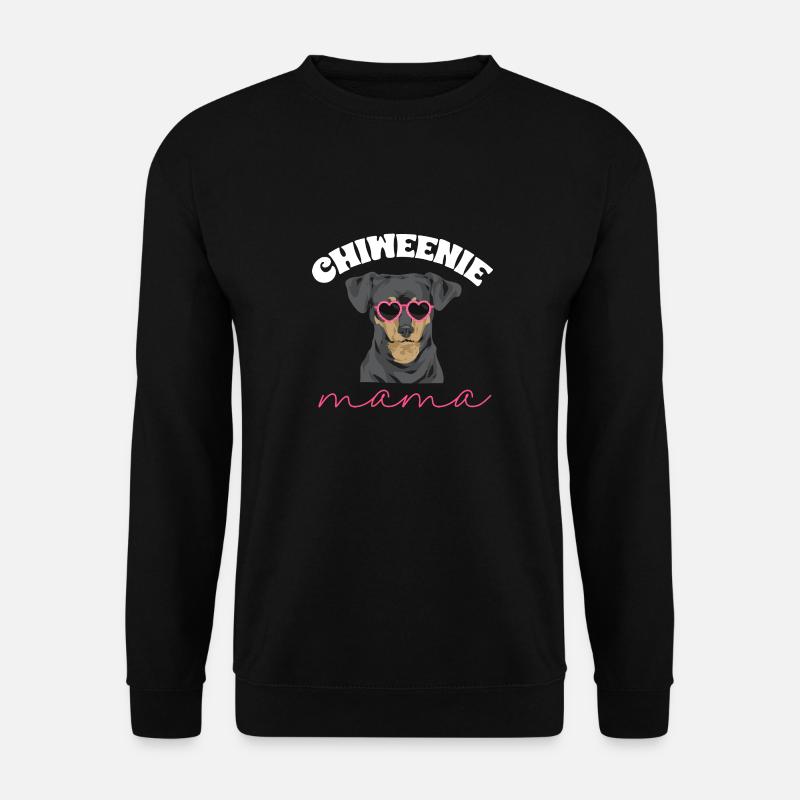 Chiweenie Dog - Unisex Sweatshirt - black
