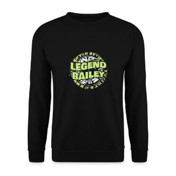 Légendes Bailey - Sweat-shirt Unisexe - noir - Devant - Alina (178cm) & Michal (187cm)