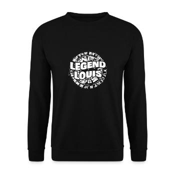 Homme Louis - Sweat-shirt Unisexe - noir - Devant - Alina (178cm) & Michal (187cm)