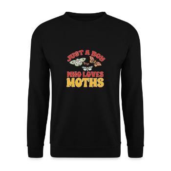Moths Insect Collector Entomologist - Unisex Sweatshirt - black - Front - Alina (178cm) & Michal (187cm)