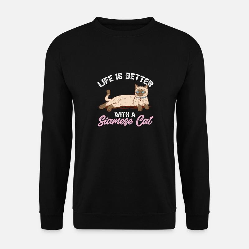 Siamese cat - Unisex Sweatshirt - black