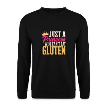 Sans gluten Intolérance au gluten - Sweat-shirt Unisexe - noir - Devant - Alina (178cm) & Michal (187cm)