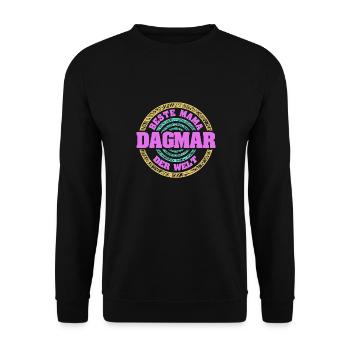 Mutter Dagmar - Unisex Pullover - Schwarz - Vorne - Alina (178cm) & Michal (187cm)