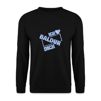 Couple Baldur - Unisex Pullover - Schwarz - Vorne - Alina (178cm) & Michal (187cm)