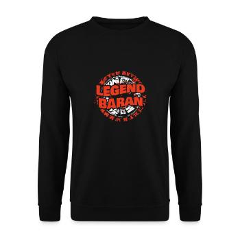 Man Baran - Unisex Sweatshirt - black - Front - Alina (178cm) & Michal (187cm)