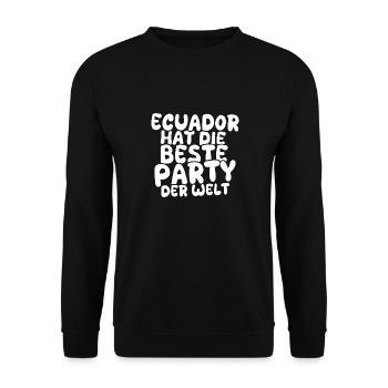 Ecuador - Unisex Pullover - Schwarz - Vorne - Alina (178cm) & Michal (187cm)