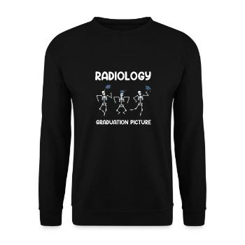 Radiology graduation mri technologist radiology - Unisex Sweatshirt - black - Front - Alina (178cm) & Michal (187cm)