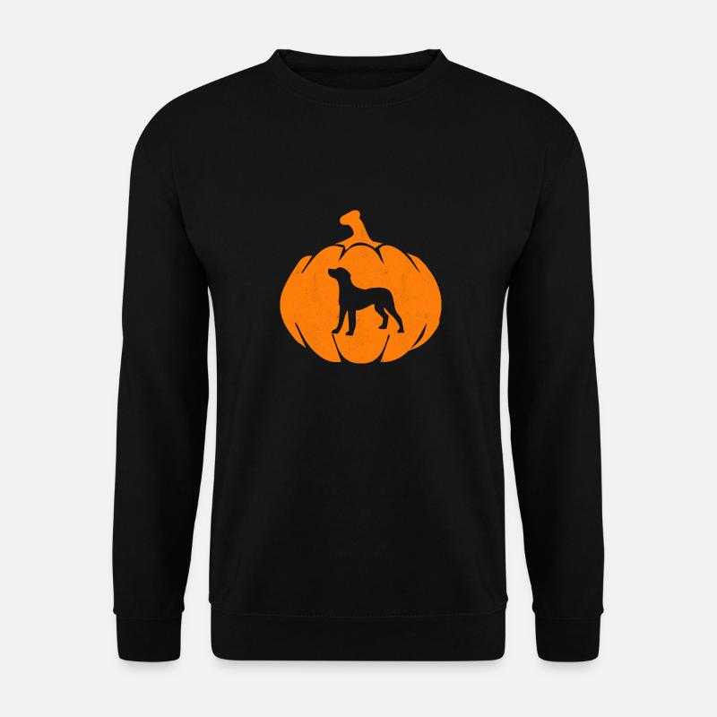 Halloween Dog Pumpkin - Unisex Pullover - Schwarz