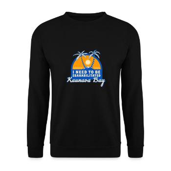 I Need To Be Seahabilitated Kaunaoa Bay Summer - Unisex Pullover - Schwarz - Vorne - Alina (178cm) & Michal (187cm)