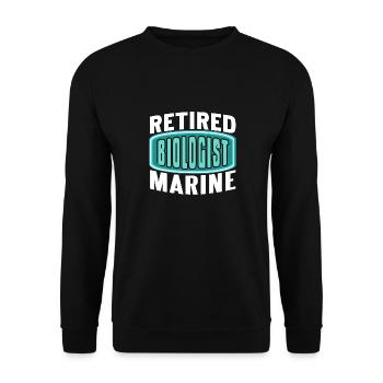 Retraité biologiste marin Epic Cool T-Shirt Cadeau - Sweat-shirt Unisexe - noir - Devant - Alina (178cm) & Michal (187cm)