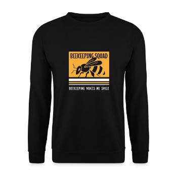 Beekeeping Squad Honey Wildlife Beekeeper - Unisex Sweatshirt - black - Front - Alina (178cm) & Michal (187cm)