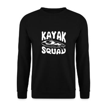 Kayak Squad Canoë Sports nautiques Pagaie Kayak - Sweat-shirt Unisexe - noir - Devant - Alina (178cm) & Michal (187cm)