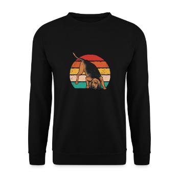 Limier Chien Limier - Sweat-shirt Unisexe - noir - Devant - Alina (178cm) & Michal (187cm)