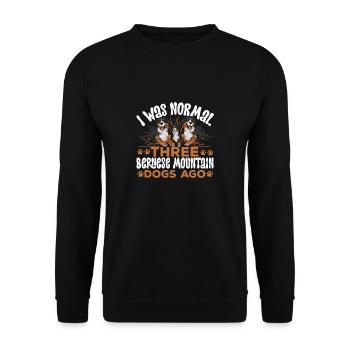 Berner Sennenhund - Unisex Pullover - Schwarz - Vorne - Alina (178cm) & Michal (187cm)