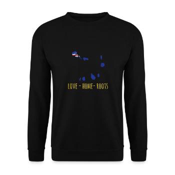 Cape Verde flag Cabo Verde flag - Unisex Sweatshirt - black - Front - Alina (178cm) & Michal (187cm)