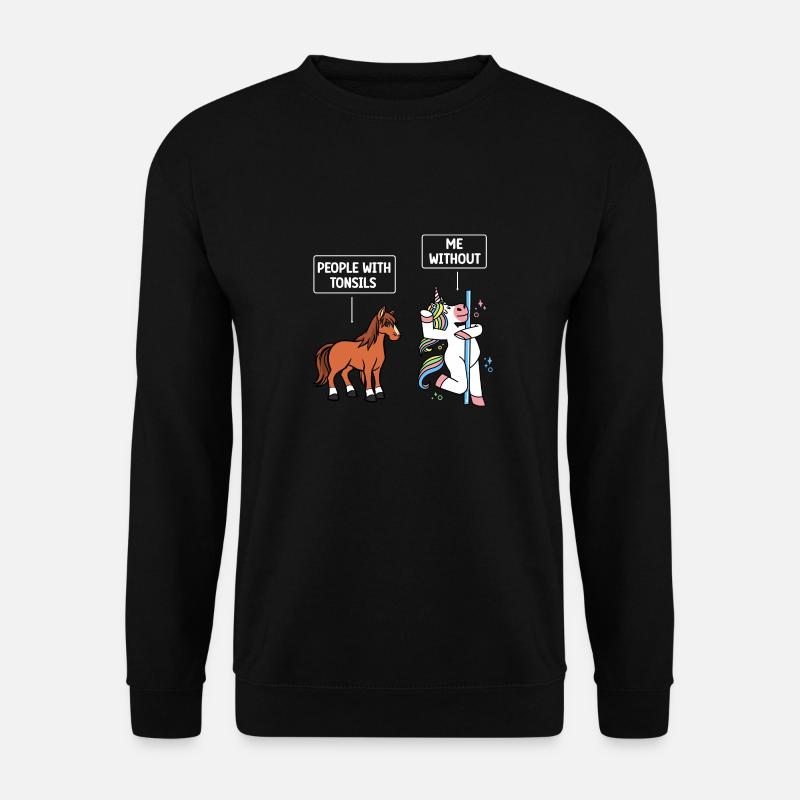 Tonsillectomy, recovery, tonsillectomy - Unisex Sweatshirt - black
