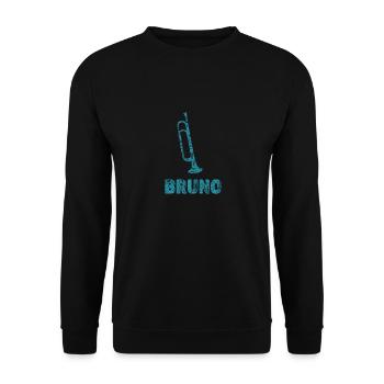 Bruno - Unisex Pullover - Schwarz - Vorne - Alina (178cm) & Michal (187cm)