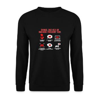 Albanische Flagge Albanischer Adler Shqiponja - Unisex Pullover - Schwarz - Vorne - Alina (178cm) & Michal (187cm)