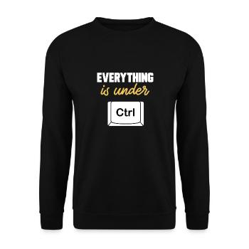 Cybersecurity Hackers IT Security - Unisex Sweatshirt - black - Front - Alina (178cm) & Michal (187cm)