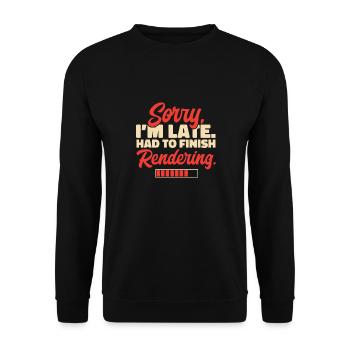 Video Editor Filmmaker Videographer - Unisex Sweatshirt - black - Front - Alina (178cm) & Michal (187cm)