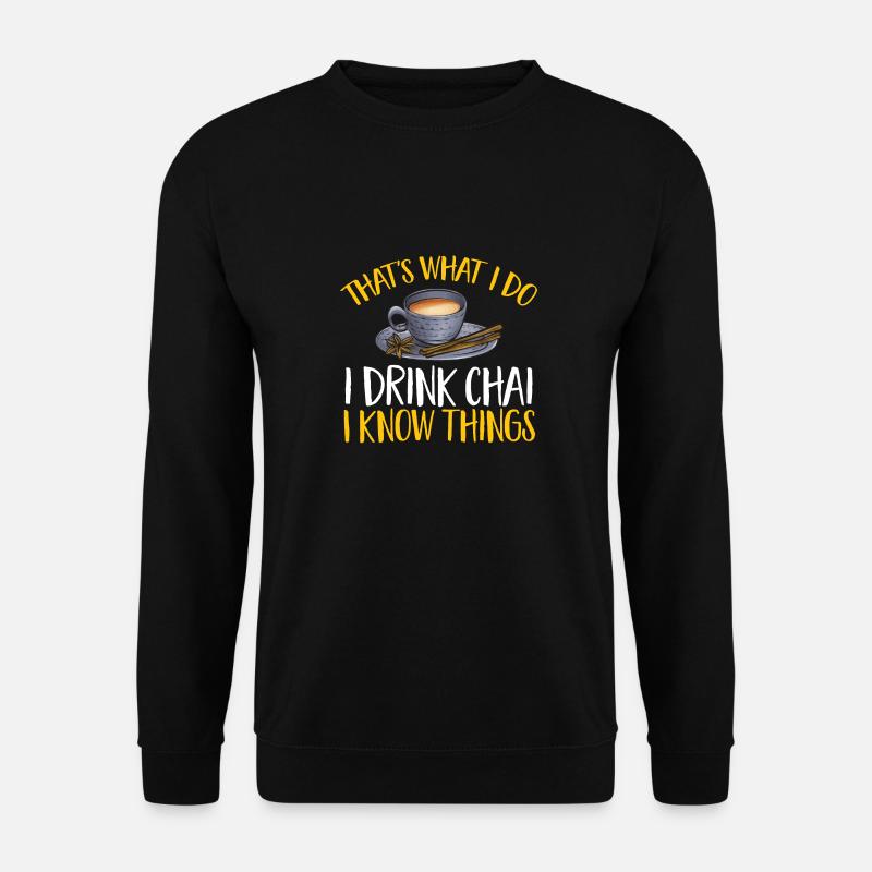 Chai Tee Masala Chai - Unisex Pullover - Schwarz