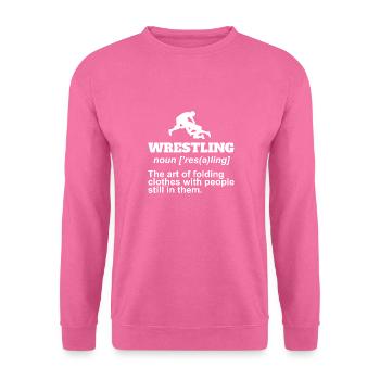 Définition de la lutte Pro Wrestler Fan Wrestling - Sweat-shirt Unisexe - rose - Devant