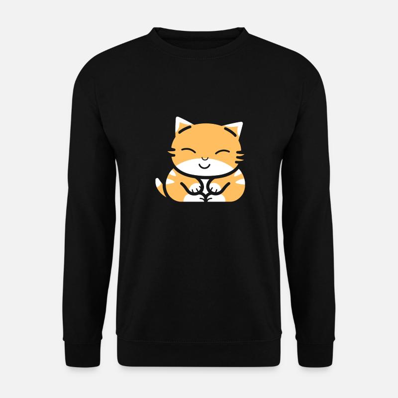 Baby Sleeping Cat - Unisex Sweatshirt - black