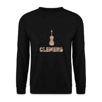 Viola Clemens - Unisex Sweatshirt - black - Front - Alina (178cm) & Michal (187cm)