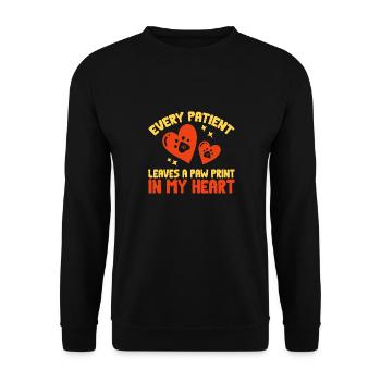 Vet Tech Veterinary Veterinary Technician - Unisex Sweatshirt - black - Front - Alina (178cm) & Michal (187cm)