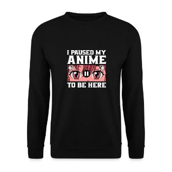 Anime Cosplay Kawaii Japan Anime - Unisex Pullover - Schwarz - Vorne - Alina (178cm) & Michal (187cm)