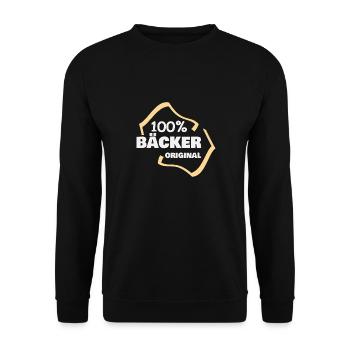 Baker - Unisex Sweatshirt - black - Front - Alina (178cm) & Michal (187cm)