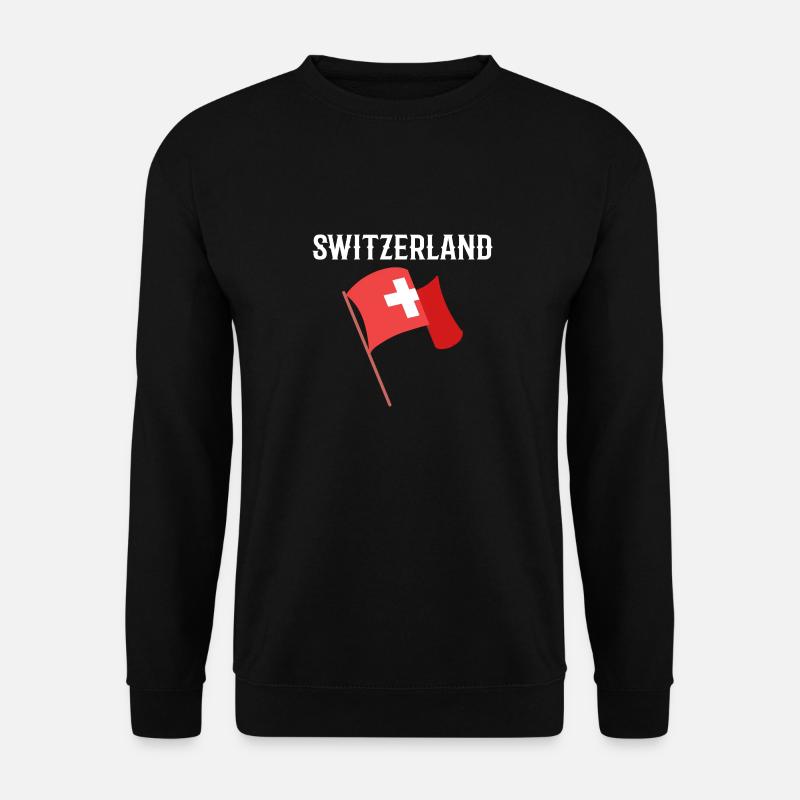 Schweiz - Unisex Pullover - Schwarz