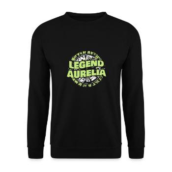 Gift for Aurelia - Unisex Sweatshirt - black - Front - Alina (178cm) & Michal (187cm)