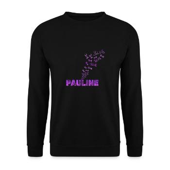 Pauline - Unisex Sweatshirt - black - Front - Alina (178cm) & Michal (187cm)